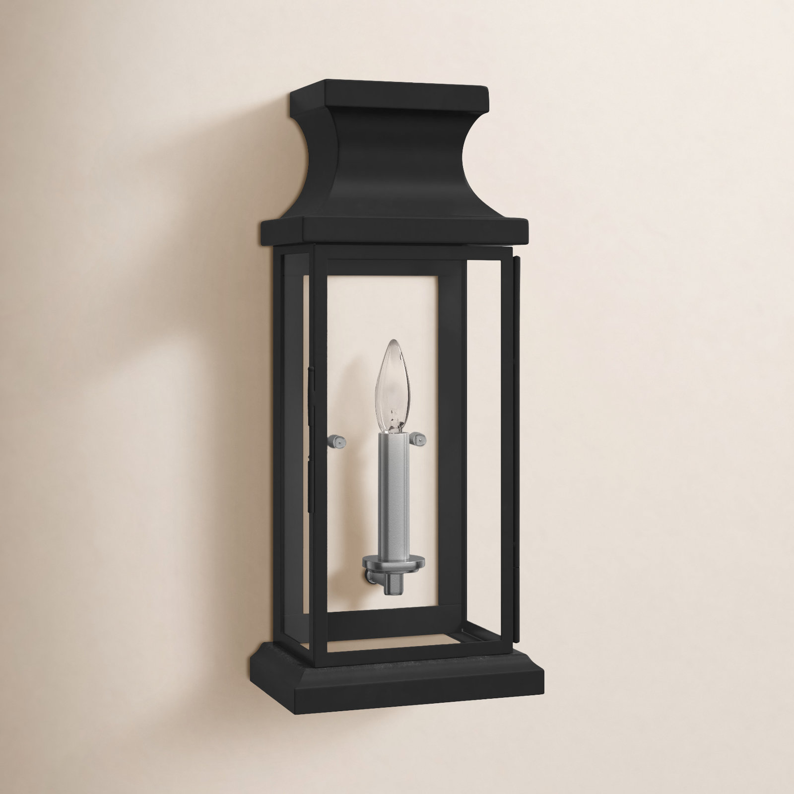 Noralee Outdoor Sconce, 17" H x 7.25" W x 7.25" D