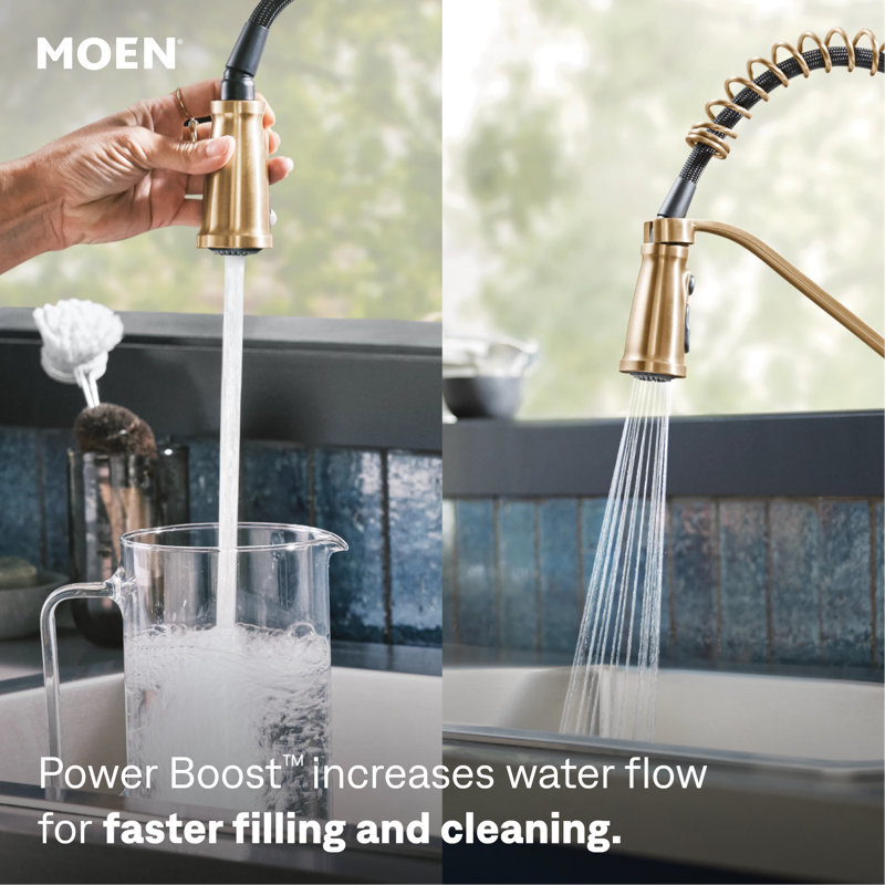 Robinet de cuisine Moen Nolia, Bronze doré