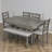 Sarinity 6 - Person Trestle Dining Set-2060346579