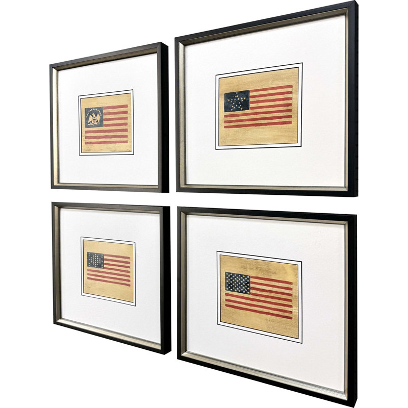 American Flags II Framed Art