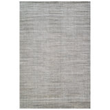 Hand Knotted Geometric Area Rug in Beige/Silver/Black