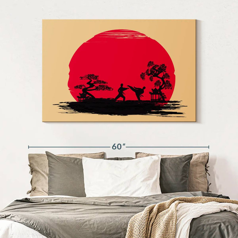 Karate Sunset, 34" H x 51" W