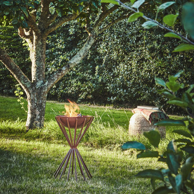 Round Steel Wood Burning Fire Pit