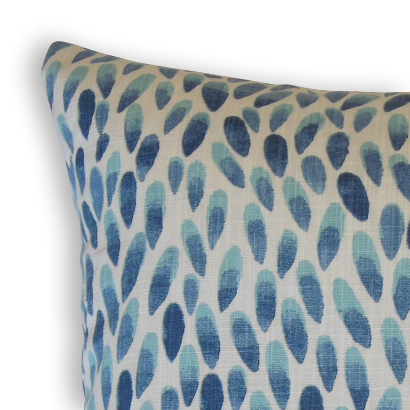 Quisha Geometric Cotton Reversible Throw Pillow, Height(22") x Width(22")