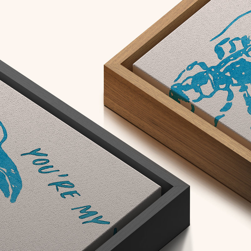 Vous êtes mon homard bleu, abstrait, affiche de nourriture pour animaux, affiche de cuisine amusante, Naturel
