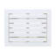 Table de bout rectangulaire en bois d'acacia SELMA en polyuréthane blanc