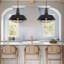  2-Light Black Farmhouse Pendant Light 18.1 Inch Industrial Pendant Light with Wire Cage for Kitchen Barn Dining Room-115827729