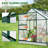 6x8 FT Walk-in Greenhouses for Outdoors, Polycarbonate Greenhouse with PC Panels, Greenhouses for Outdoors for Yard, Garden, Hobby-120704879