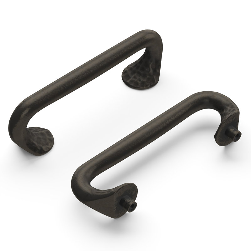 Craftsman Collection Handle Pull - 3" Center to Center Cabinet Pull Black Iron - Craftsman Hardware for Drawers & Cabinets