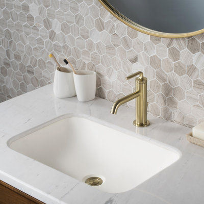 KRAUS Ramus Single Handle Bathroom Sink Faucet with Lift Rod Drain