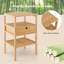 40cm W Bamboo / Rattan Bedside Table