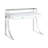 2-Drawer Writing Desk, Glossy White and Chrome-1812447082