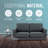 Kernis Modern 2-Seater Loveseat Sofa Upholstered Living Room Couch with Birch Wood Legs, Premium Leather or Mesh Foam Cushions for Home and Living Room-1904411211