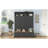 76.7''H Farmhouse Hall Tree with Bench and Cabinet, 4-in-1 Entryway Bench with Coat Rack, Modern Entryway Storage Organizer with Open Cubbies & Hooks for Hallway, Entryway, Living Room-1948800122