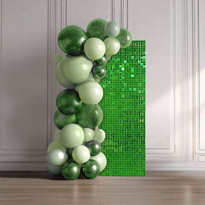 12 Pcs Shimmer Wall Backdrop Panels Square Sequin Party Decoration for Birthday Graduation Anniversary Engagement