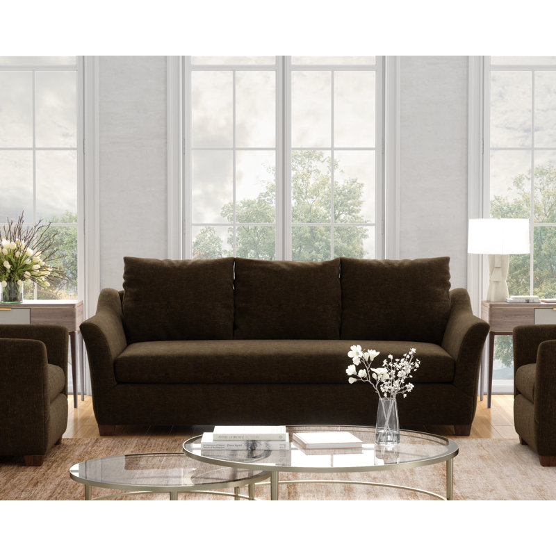 Layla Queen Sofa by Stacy Garcia Home X Edgecombe Furniture, Renley Chocolate