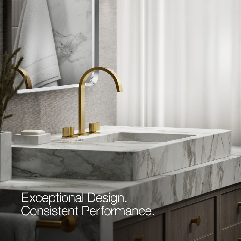 Components Bathroom Sink Spout With Ribbon Design
