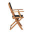Chaise de patio pliante en acacia Zane