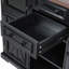 Îlot de cuisine avec abattant, prise de courant, 4 tablettes de porte-1345496985