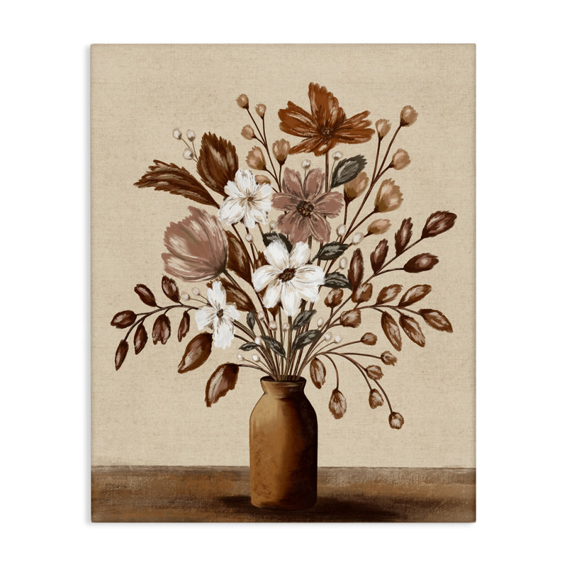 Toile vase moka, design par Kristen Dalpiaz, H 48 po x l 36 po