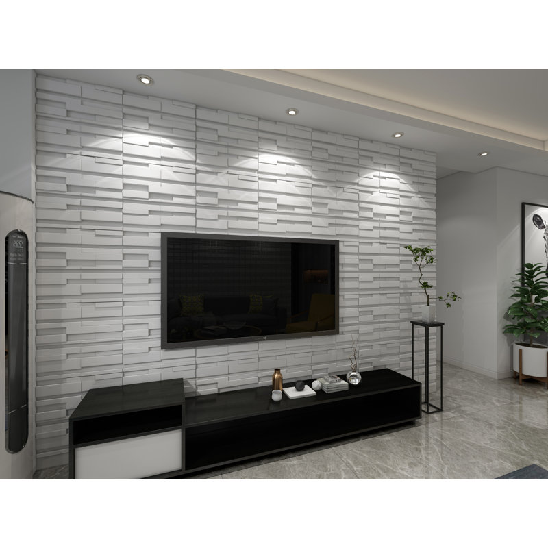 Falkirk Ross 19.7" x 19.7" Wall Panelling in White