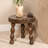 Vin Reese Round Mango Wood Accent Table with Dowel Tri-Pod Legs-1909650931