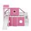 Lit mezzanine simple avec tente et tour