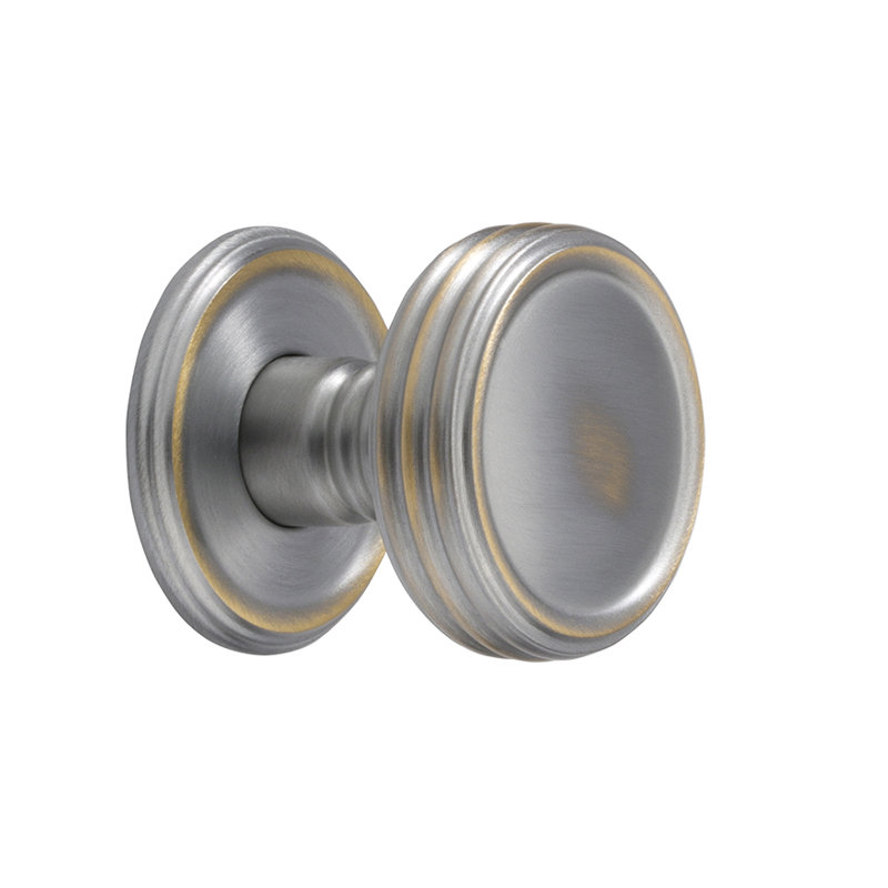 Poignée champignon Studio, Chrome patiné, H 1,26 po x l 1,25 po x P 1,25 po