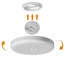 Luminaire plafonnier rond blanc de 12 pouces avec lumière du jour 6500k