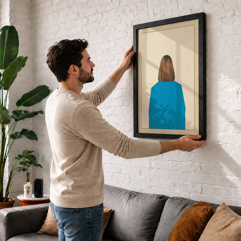 Quiet Reflection Modern - Framed Print, Unframed, A1 - 84.1 x 59.4 cm