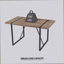 Ensemble de table de salle à manger en bois aggloméré de 55 po avec ensemble de 4 pièces de table de salle à manger en bois foncé