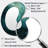 Essye Teal Twisting Tranquility Spiral I - Abstract Spirals Asymmetrical Wall Mirror, Blue Unique Shape Decorative Mirror, Printed Metal Art-1426403118