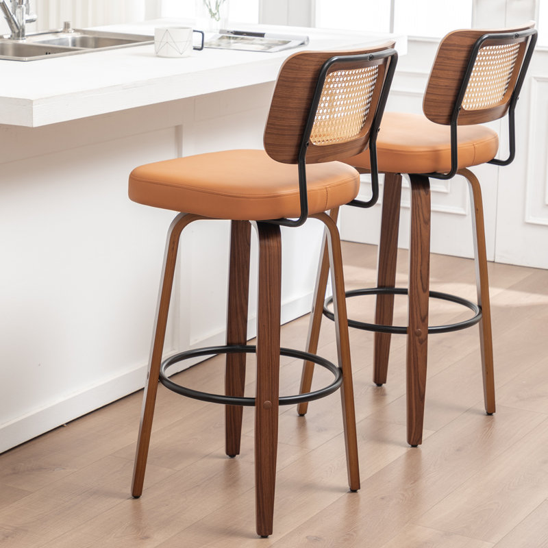 Swivel Bar Stool, Bar Stool (78cm Seat Height), Orange