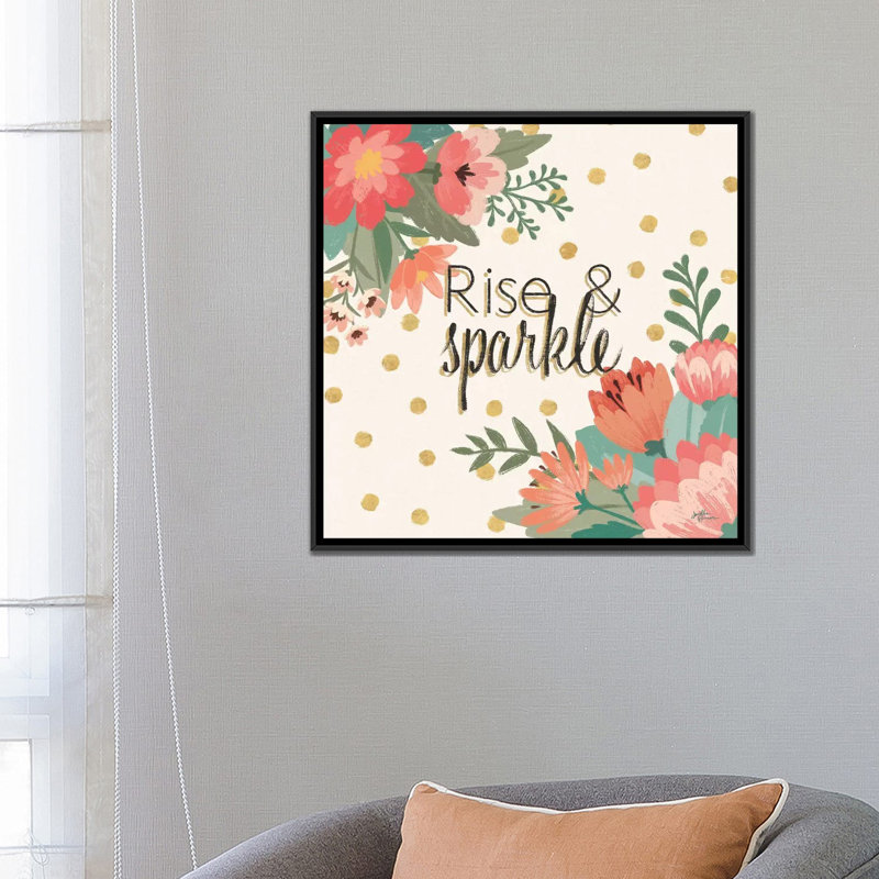 « superbe iii », impression sur toile, H 37 po x l 37 po x P 1,5 po, Toile avec cadre noir, Pas de tapis