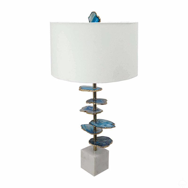 Lampe de table avec base en marbre