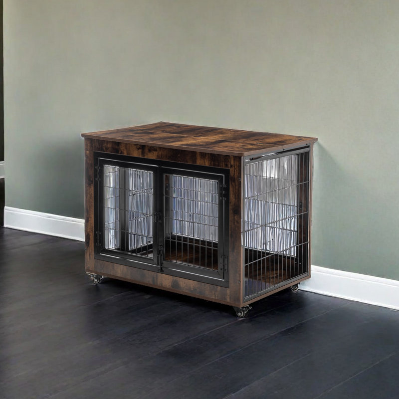Caisse pour chien 38 "avec plateau coulissant