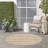 Nourison Positano 5' x Round Beige Ivory Modern Rug-53895336-53895339