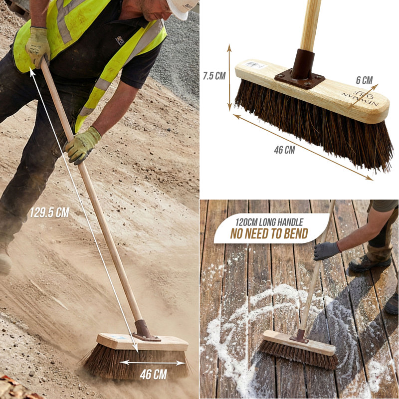 Newman And Cole Push Brooms with Replaceable Head