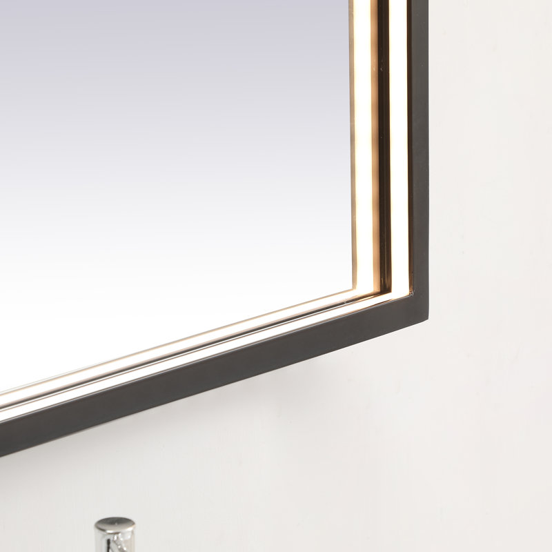 Miroir Piche, 30 po x 36 po, Noir
