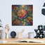  «Stain Glass Flower 2» par Rey Klimt, art mural en métal, 12 po x 12 po-510022145