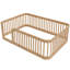 Structure de lit en bois avec barrière de sécurité pour chambre d'enfant