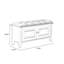  Banc de rangement pour chaussures en cuir de style rétro-111819235