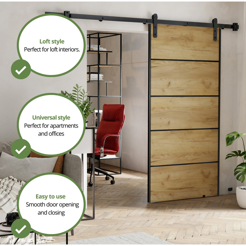 Door, 76cm x 205cm, Brown