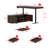 Electric Height Adjustable Standing Desk With Storage Drawers, Wood Veneer MDF Top And Metal Frame, Modern Home Office Sit-Stand Desk