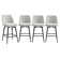 Betzalel Swivel Upholstered Counter Stool with Metal Frame