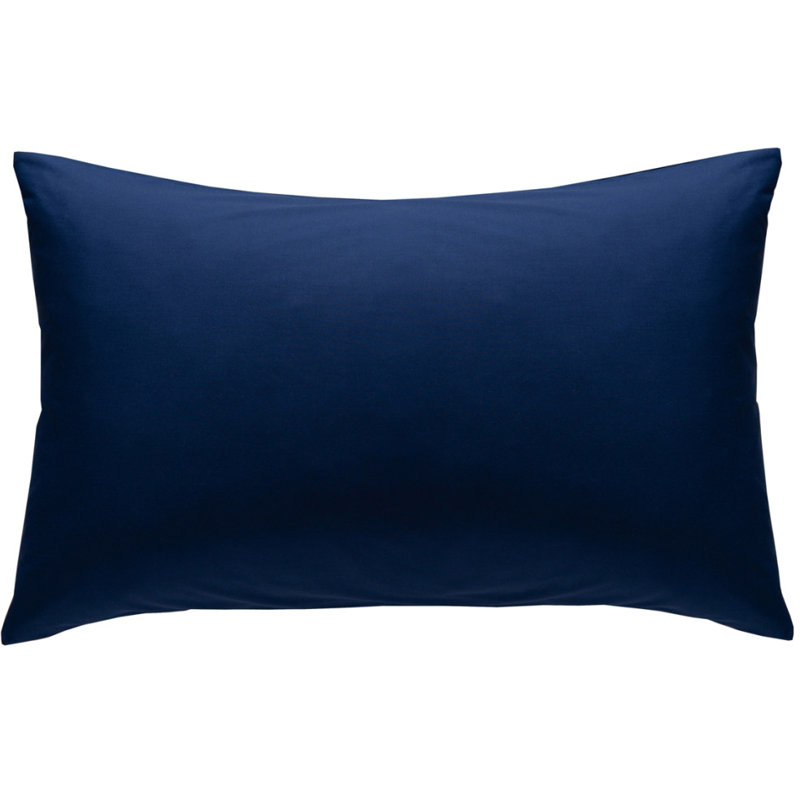 Easy Iron Percale Standard Pillowcase, Navy