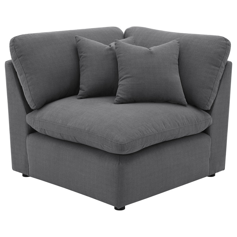 Giarrusso Upholstered Corner , Charcoal Fabric