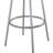 Glossy White And Chrome Round Bar Table