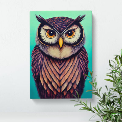 The Expressive Owl - Wrapped Canvas