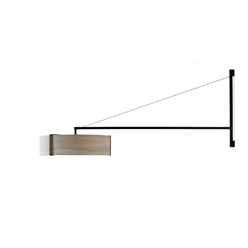Thesis 1 - Light LED Swing Arm, Matte Black, 3000K, Ivory White